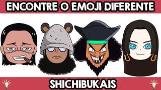 ENCONTRE O EMOJI DIFERENTE SHICHIBUKAIS! JOGO PERSONAGEM DIFERENTE SHICHIBUKAIS ONE PIECE (PARTE 4)