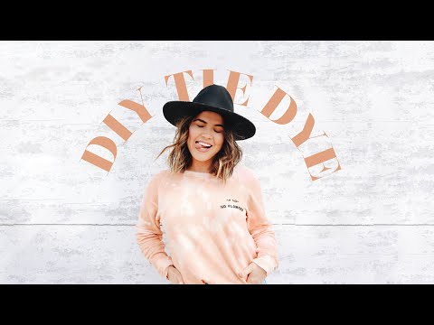 TIE DYE WITH BLEACH // EASY WAYS TO TIE DYE AT HOME // HOW TO DIY TIE DYE