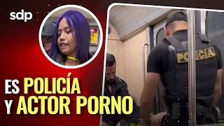 Download lagu POLICE👮‍♀️ in LUNA BELLA'S VIDEO🌛👀 in the CDMX METRO😏, he's a REAL POLICE OFFICER and he's out of... mp3