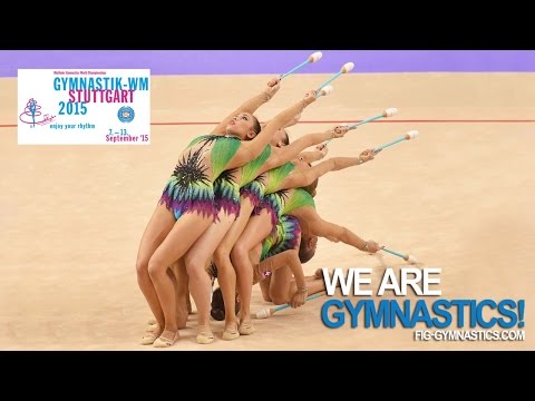 FULL REPLAY: 2015 Rhythmic Worlds, Stuttgart (GER) - Groups All-around - Part 1