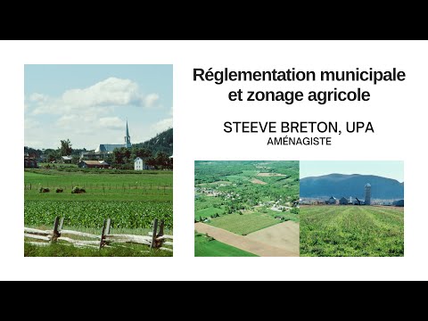 , title : 'Réglementation municipale et zonage agricole'