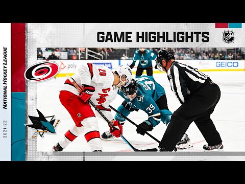 Hurricanes at Sharks 11/22/21 | NHL Highlights