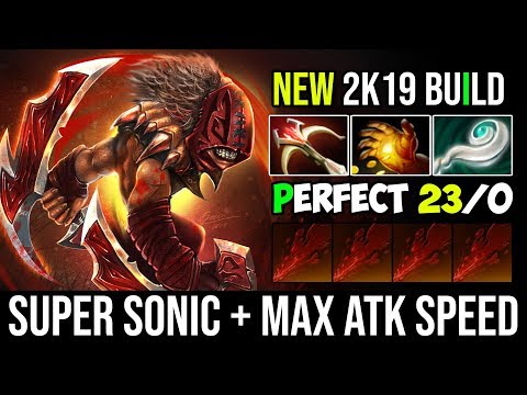 Super Sonic Bloodseeker + Max ATK Speed Destroy Cancer 23Kills Immortal No Death With NEW BUILD DOTA