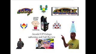 Galaga Arcade1UP unboxing and full review