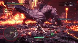 【MHW】野良太刀4人でベヒーモス