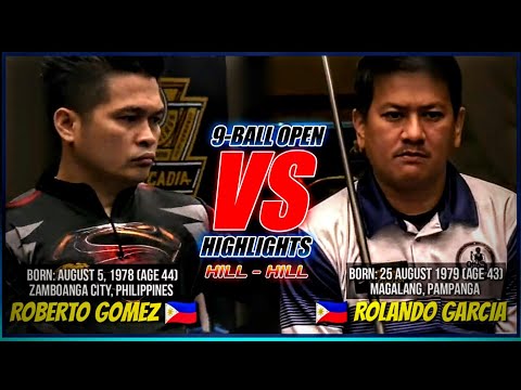 9-BALL OPEN | ROLAND GARCIA VS ROBERT GOMEZ - FINAL HIGHLIGHTS 2023