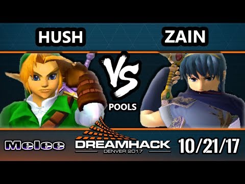 DHDEN17 Melee - Hush (Link) Vs. Zain (Marth) - SSBM Singles Pools