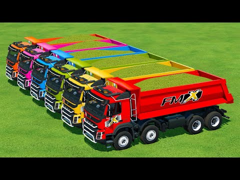 CUT SUNFLOWERS AND MAKE CHAFF WITH KRONE FORAGE HARVESTERS AND JOHN DEERE TRACTORS - FS 22