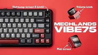 A Hotswap Screen & Knob? MechLands Vibe75 Review Teardown + Sound Test