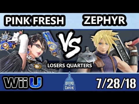 DTC 2 Smash 4 - VGBC | Pink Fresh (Bayonetta) Vs. Zephyr (Cloud) - Wii U Losers Quarters
