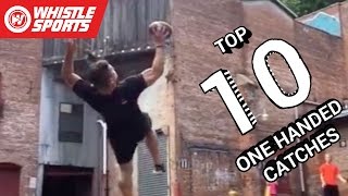 One Handed Catches In Football | Top Ten by Whistle Sports