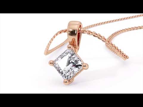 ETTORE - Princess Diamond Pendant (P-PD251-R)