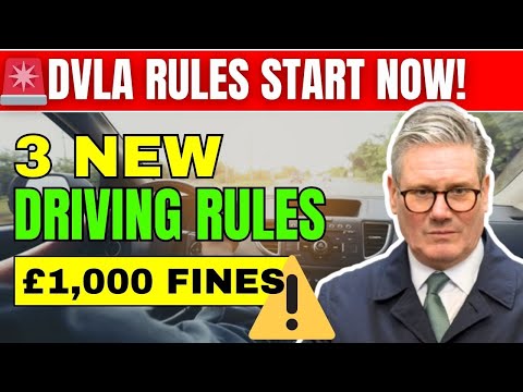 🚨 DVLA CONFIRMS: 3 New Driving Rules Start THIS WEEK – Many Drivers Unaware!