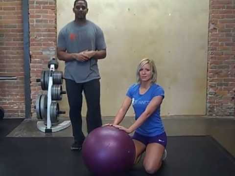 Side Bends on Stability Ball