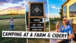 HARVEST HOST CAMPING ONTARIO | Two Blokes Cider | Camping in Ontario