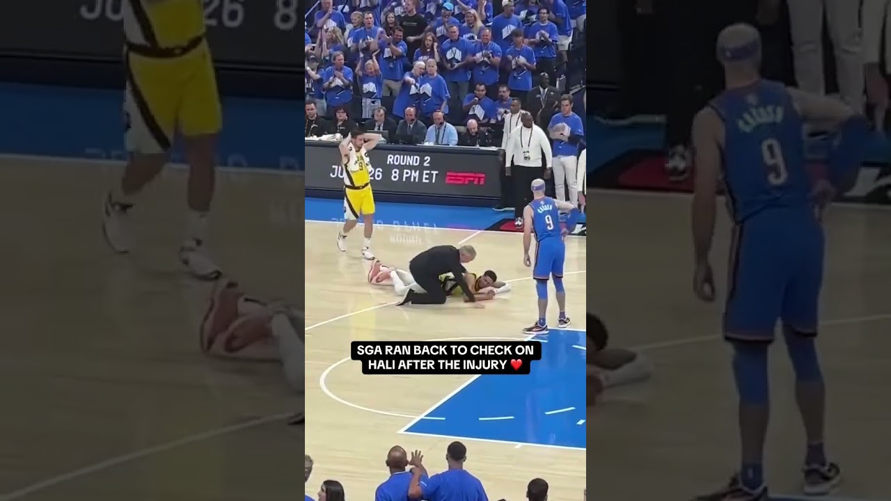 SGA checked up on Hali after he went down ❤️