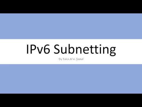 Simple and Easy IPv6 Subnetting