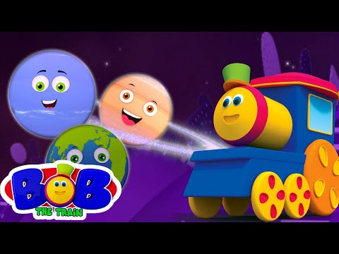 Bob il treno | Pianeti per bambini | Insegnare ai pianeti | Bob Planets Train