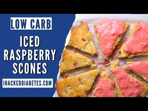 Low Carb Raspberry Scones | Almond Flour Scones Recipe | Gluten Free Raspberry Scones Recipe