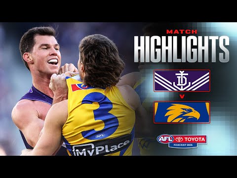 Fremantle v West Coast Highlights | Round 20, 2025 | AFL