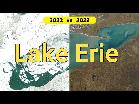 Lake Erie Feb 2022 v Feb 2023