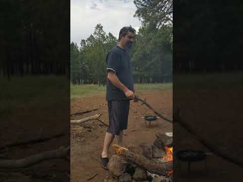 building the fire