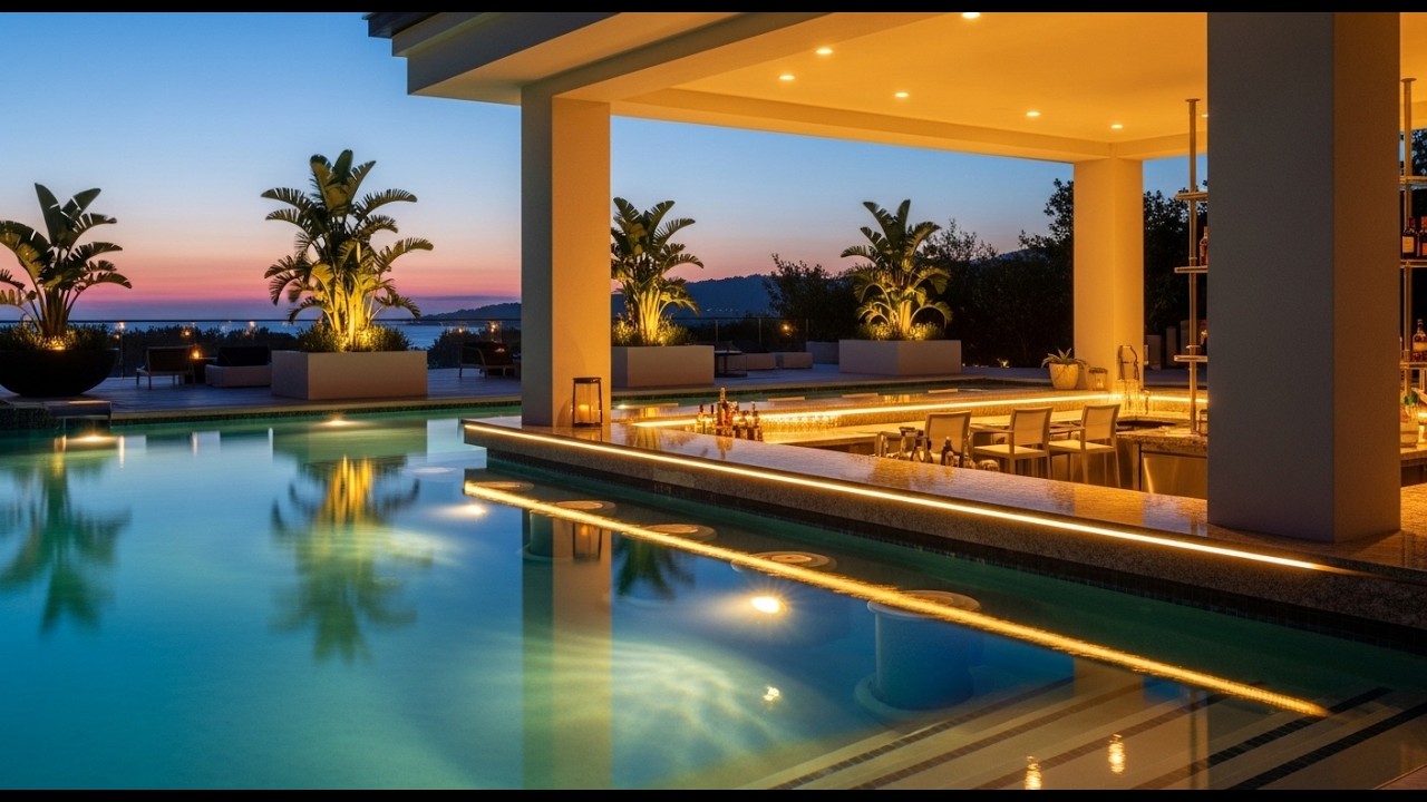Luxury Pool Bar Design That Feels Unreal #LuxuryPoolBar #PoolsideVibes