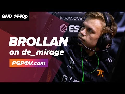 [CSGO POV] Brollan (fnatic) vs HellRaisers / 25-10 / de_mirage // Player Settings in desc.