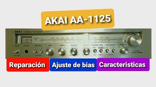 Video thumbnail for Akai AA-1125,  AJUSTE DE BIAS ,REPARACIÓN Y CARACTERÍSTICAS by PABLO ESTEVEZ AUDIO (PABLO ESTEVEZ AUDIO)