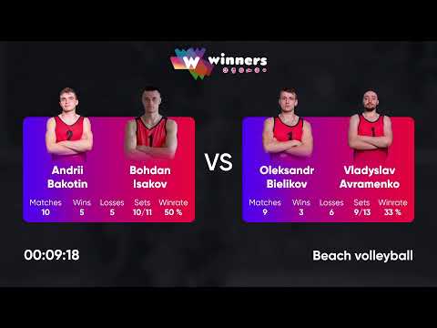 05:10 A. Bakotin / B. Isakov - O. Bielikov / V. Avramenko 25.11.2022 | Winners Beach Volleyball