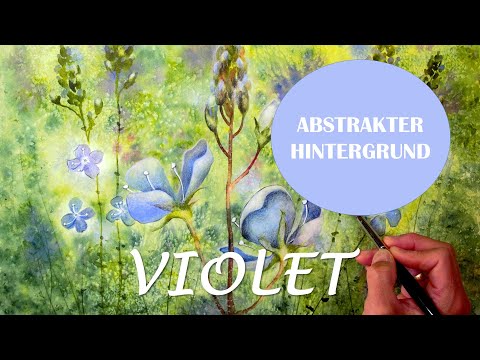 ABSTRACT background/painting with SALT/ loose watercolor background