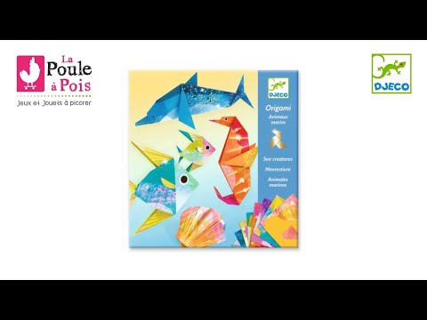 Origami animaux marins - Djeco - pliage pour les enfants dès 6 ans