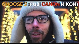 THE CAMERA SACRIFICE: Only TWO BRANDS Can Survive (Canon vs Fuji vs Nikon)