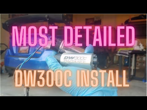 Extended View, Detailed DW300c Fuel Pump Install, Deatsch Werks - 2015+ WRX