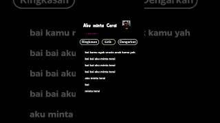 Download lagu aku minta carai lirik lagu mp3
