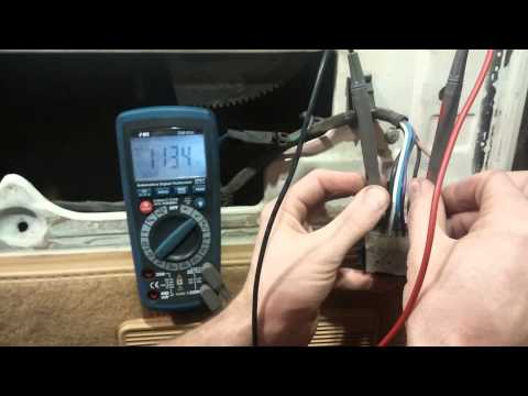 Testing a power window circuit
