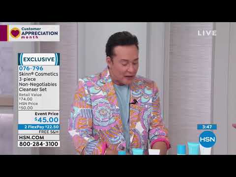 Skinn Cosmetics 3piece NonNegotiables Facial Cleanser Set