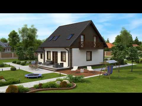 Z4 D bl GP - Gotowy projekt domu z poddaszem użytkowym we współczesnym stylu do 110 m2