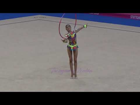 Aysham BAYRAMOVA (AZE) hoop - 2015 Stuttgart worlds Qualifs