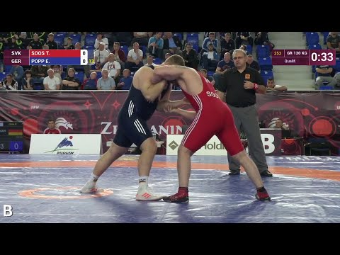 Qual. GR - 130 kg: E. POPP (GER) df. T. SOOS (SVK) by TF, 8-0