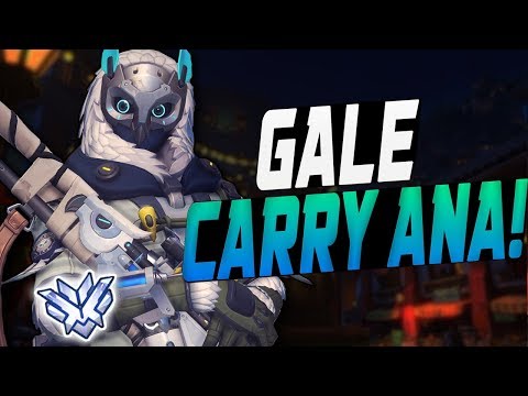 GALE CARRY ANA! 35 ELIMS! [ OVERWATCH SEASON 10 TOP 500 ]