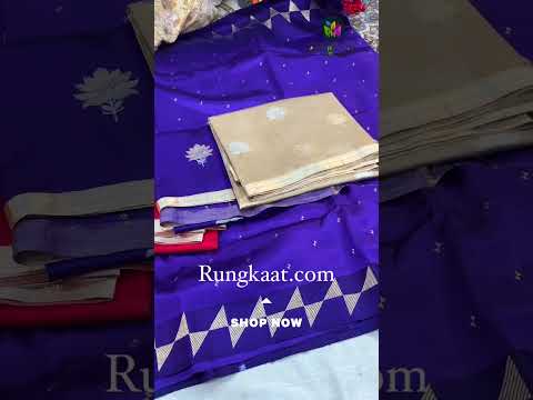 Collection of pure Raw Mango Banarasi Handloom Saree