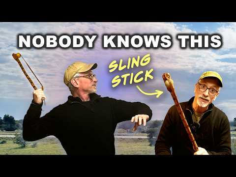 Make a Survival Sling Stick Stone-Thrower with Dug North