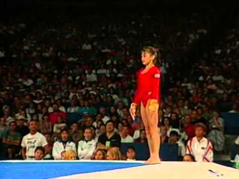 Dominique Moceanu - Floor Exercise - 1995 U.S. Gymnastics Championships - Women - All-Around