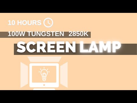 100W Tungsten screen lamp  - 10h - (16:9) - NO Sound - a simple screen for 10 hours [screen tools]