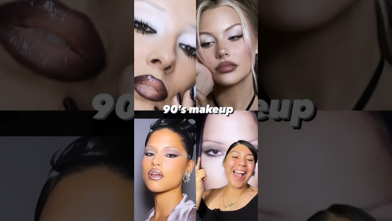 90s Inspired makeup 🤍 #90smakeup #makeuptutorial #90s #beauty