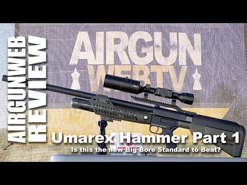 Umarex HAMMER CARBINE (Full Review) 34 inch .50 caliber PCP Hunting Rifle w/ 550gr Airgun Slugs