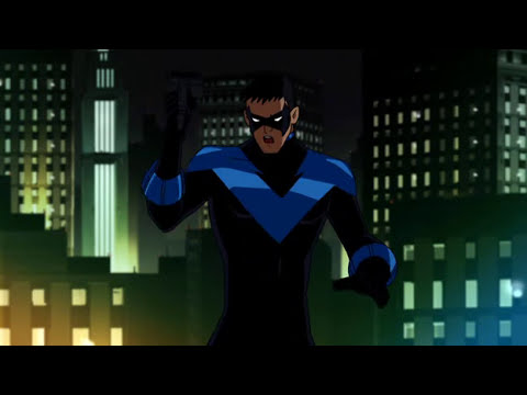 Batman: Under the Red Hood, Batman & Nightwing chasing Red Hood