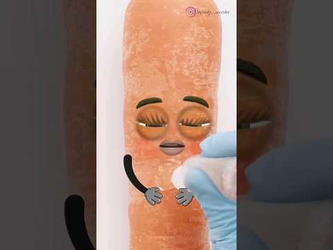 Carrots C-Section #fruitsurgery #shorts #baby #funny #csectionrecovery #surgeryasmr