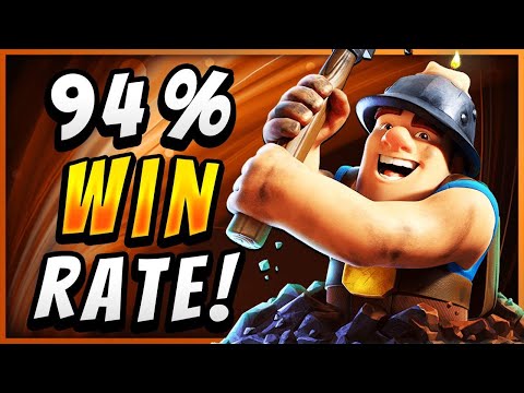 94% WINRATE! BEST MINER DECK in CLASH ROYALE!